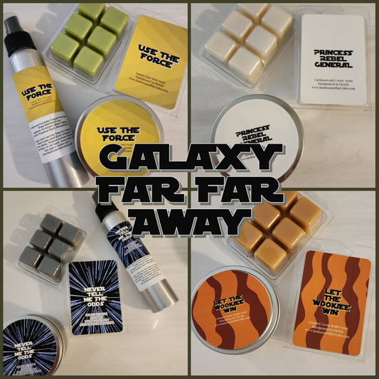 May Scent of the Month Galaxy Far Far Away Collection Candles, Wax Melts and Room Sprays