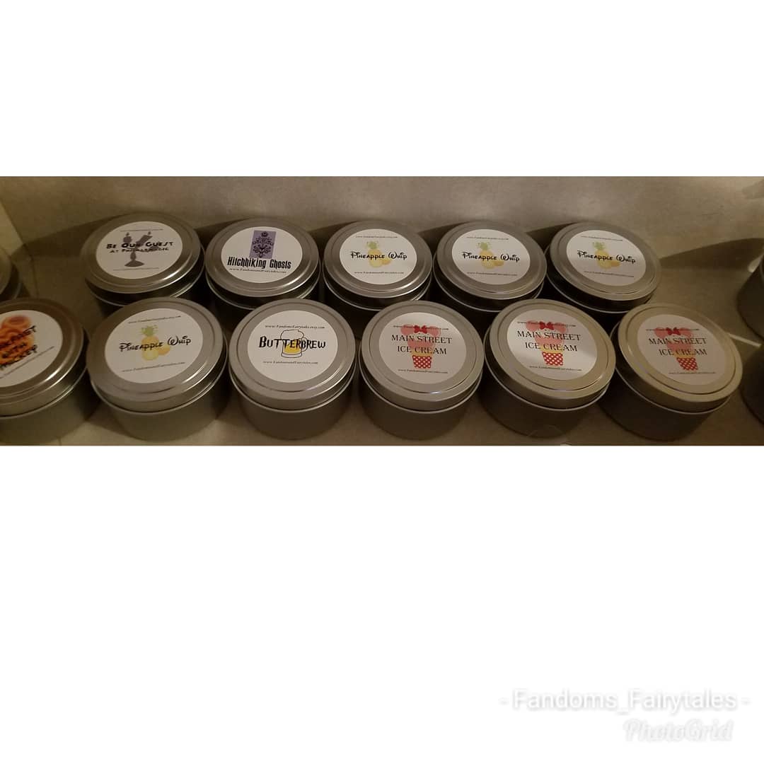 Magical Theme Park Scent Candle Tins