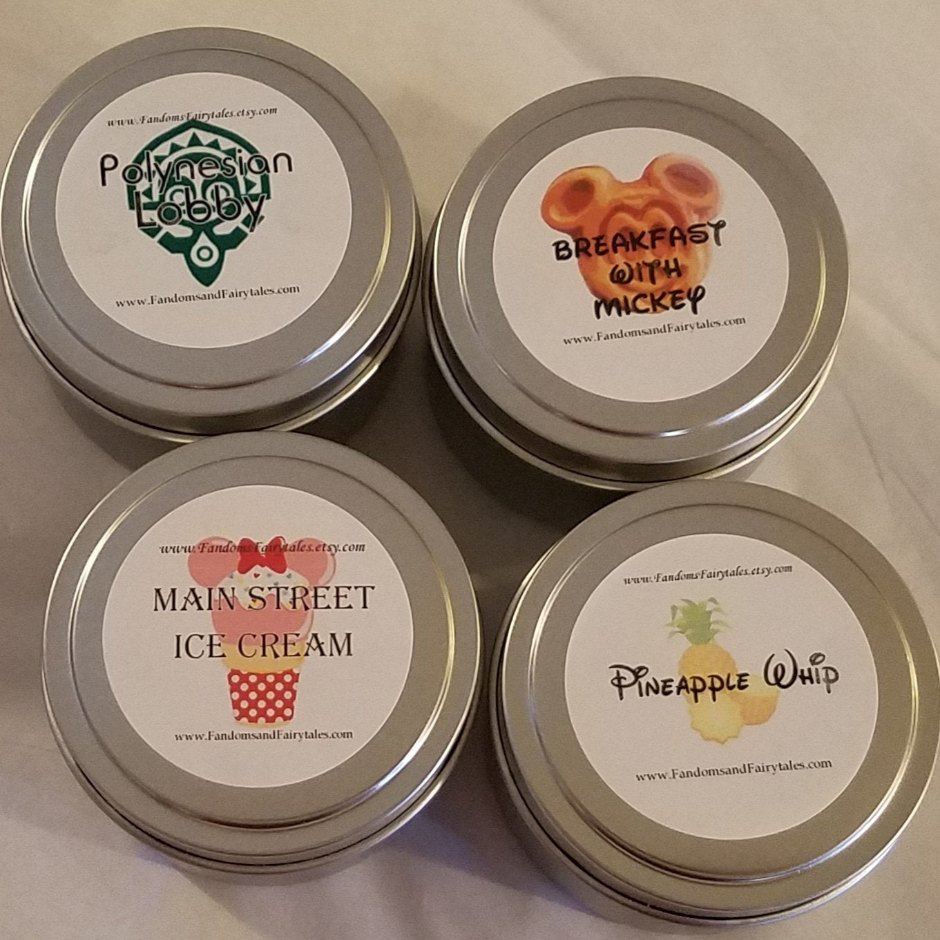 Magical Theme Park Scent Candle Tins