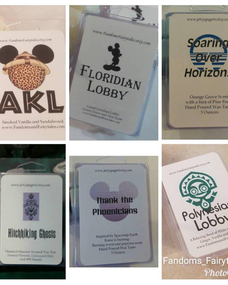 You Pick 4 Soy Wax Melts Pack Disney Magic Inspired Candle Melt