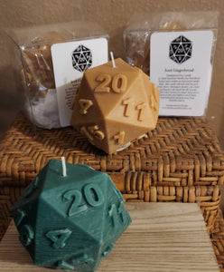 D20 Pillar Candle