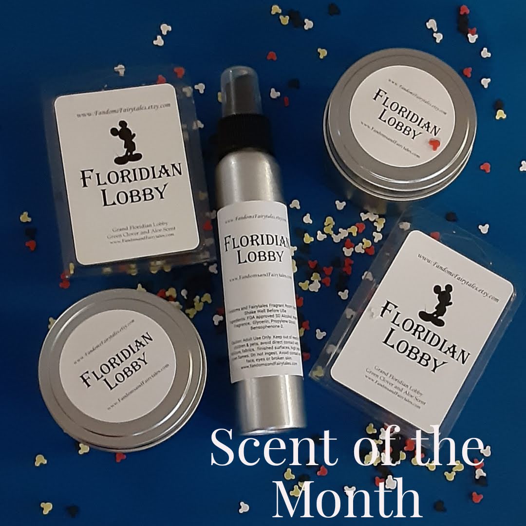 January 2025 Scent of the Month Floridian Lobby Scent candles, wax melts or room spray