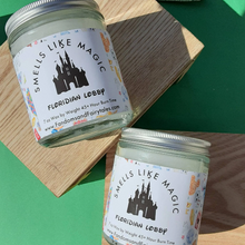 Load image into Gallery viewer, Pre Order 9oz  Size Glass Jar Candles -  Magical Theme park Inspired - Floridian Lobby, Poly Lobby and more