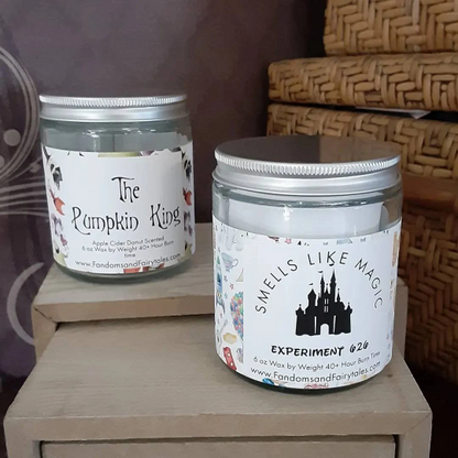 Pre Order 9oz  Size Glass Jar Candles -  Magical Theme park Inspired - Floridian Lobby, Poly Lobby and more