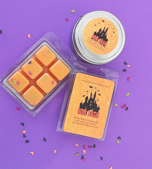 Boo Bash Wax Melt, Candle or Room Spray Magical Vanilla Pumpkin Marshmallow and Candy Corn scent