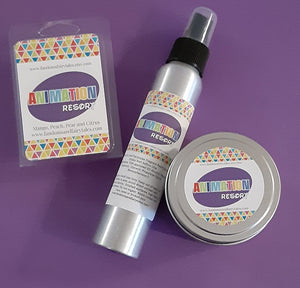 Animation Resort Lobby Scent candles, wax melts or room spray