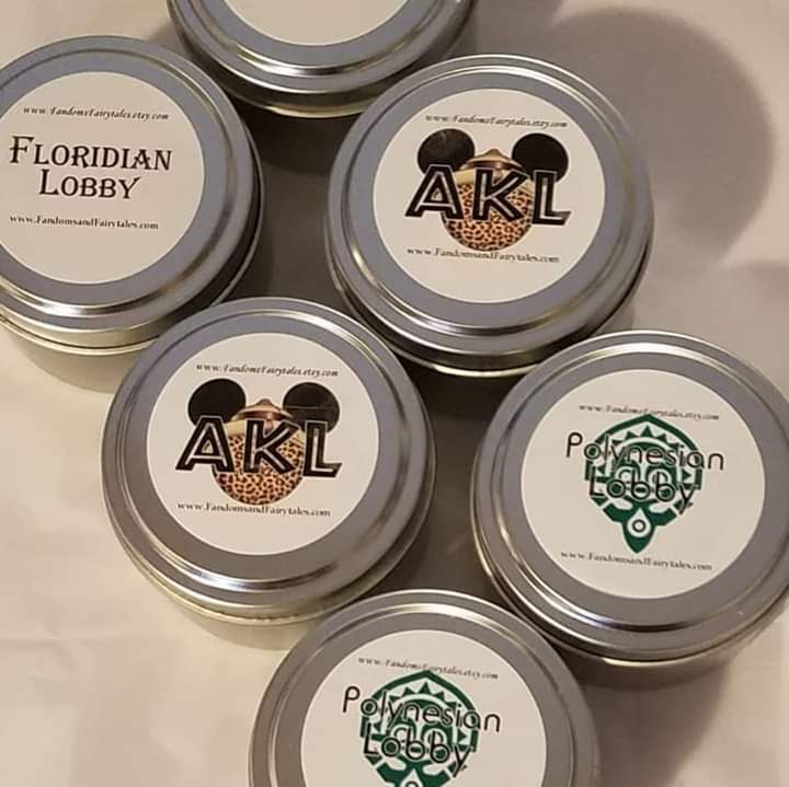 Magical Theme Park Scent Candle Tins