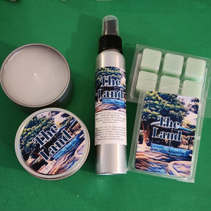 The Land Scent candles, wax melts or room spray